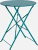 sweeek - Klappbarer Bistro-Gartentisch aus Stahl Ø 60 cm, 2 Produktbild-Vorschau 1