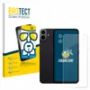 A product shot featuring the packaging for a screen protector, a smartphone, and the screen protector itself. Produktbild-Vorschau