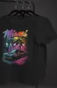 Herren T-Shirt Miami Beach USA Oldtimer Car Palmen Print Produktbild-Vorschau 4