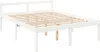 vidaXL Seniorenbett Weiß 160x200 cm Massivholz Kiefer Produktbild-Vorschau 3