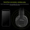 A smartphone and a pair of headphones are shown against a black background with concentric circles emanating from the headphones. Produktbild-Vorschau