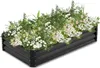 Łóżko ogrodowe TolleTour czarne 160x90x30cm stal ocynkowana Podgląd zdjęcia produktu 1