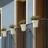 Balkon-Hängetopf UP Ø 25 cm, weiß Produktbild-Vorschau 3