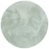 Luxus Super Soft Kunstfellteppich Pearl Grün Rund, Produktbild-Vorschau 5