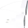 A white electrical adapter with a wire attached, shown against a white background. Produktbild-Vorschau