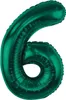 Ballon en plastique, numéro 6, vert bouteille, 85 cm Voir les images du produit 1