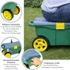 HMF 2-in-1 Gartenwagen mit Sitz und Stauraum, Gartenhocker Produktbild-Vorschau 4