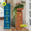 Hoberg LED Pflanzsäule 3D Blumen-Design in Rost-Optik Produktbild-Vorschau 2