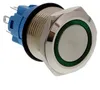 Drucktaster, Chrom - 3V/5V, LED beleuchtet Leuchtringfarbe: Produktbild-Vorschau 1