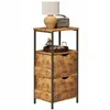 Table de chevet, table de chambre, commode à 2 tiroirs, Voir les images du produit 1