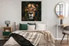 MuchoWow® Poster Löwe - Tiere - Dschungel 100x100 cm - Produktbild-Vorschau 4