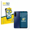 A product shot of a screen protector and its packaging, with a smartphone shown. Produktbild-Vorschau