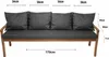 Coussins pour banc de jardin Gris foncé| Assise 170x50x7 + Voir les images du produit 3