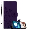 Cadorabo Hülle für Motorola MOTO G42 in FLORAL DUNKEL LILA Produktbild-Vorschau 1
