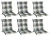 Beautissu 6er Set Sunny BK Niedriglehner Auflagen 100x50 cm Produktbild-Vorschau 1
