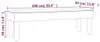 vidaXL Banc gris clair 100x30x30 cm Tissu Voir les images du produit 7