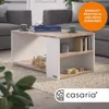 CASARIA Couchtisch mit Stauraum Weiß Eiche Produktbild-Vorschau 2