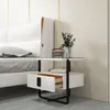 Table de nuit avec lampe LED sans fil et tiroir Klaas Voir les images du produit 5