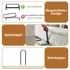 Letto imbottito 140x200 cm con illuminazione a LED, spazio Anteprima dell’immagine prodotto 6