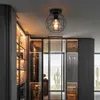 ZMH Deckenleuchte vintage Deckenlampe Flur schwarz Retro Produktbild-Vorschau 6