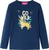 Kinder-Langarmshirt Marineblau 128 Produktbild-Vorschau 1