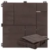 Terrassenfliesen 30x30 cm - 6 Stück - Braun - Klickfliesen Produktbild-Vorschau 1