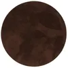 Luxus Super Soft Kunstfellteppich Pearl Dunkelbraun Rund, Produktbild-Vorschau 5