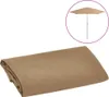 vidaXL Copertura di ricambio per ombrellone Taupe 300 cm Anteprima dell’immagine prodotto 8