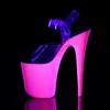 FLAMINGO-808UVG Damen Sandale von Pleaser, Transparent Produktbild-Vorschau 3