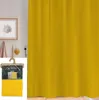 DOCHTMANN Zasłona prysznicowa PVC 180x200cm żółta Podgląd zdjęcia produktu 9