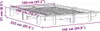 A diagram showing the dimensions of a bed frame. Produktbild-Vorschau