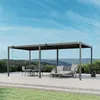PRIMEYARD Pergola 3x6 m Pfosten und Lamellendach aus Stahl Produktbild-Vorschau 3