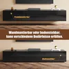 SONNI Armoires TV Noir brillant suspendues en bois 160 x 40 Voir les images du produit 6