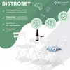 Set da bistrot KESSER® 3 pezzi: tavolo da bistrot con 2 Anteprima dell’immagine prodotto 2