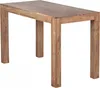 A rectangular wooden dining table with four legs, shown from a slightly elevated front-left angle against a white background. Anteprima dell’immagine prodotto