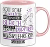 Musiklehrerin Geschenk Becher Tasse Gott Schuf Alle Produktbild-Vorschau 1