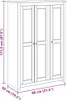 vidaXL Kleiderschrank 3-Türig Weiß 118×50×171,5 cm Kiefer Produktbild-Vorschau 8