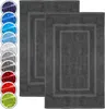 Badematte Badvorleger 2er Pack 50x80cm, 100% Baumwolle, Produktbild-Vorschau 1