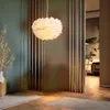 Feder Pendelleuchte Federkugel Ø40cm – Elegante Hängelampe Produktbild-Vorschau 6