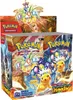 A display box of Pokemon trading card game booster packs. Produktbild-Vorschau