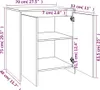 vidaXL Sideboard 3 pcs. blanc bois composite Voir les images du produit 8