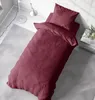 Uni Bettwäsche 155x220 cm bordeaux rot Einfarbig Renforce Produktbild-Vorschau 4
