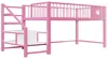 Hochbett 90 x 200 cm aus Metall mit Stauraumleiter – Produktbild-Vorschau 11