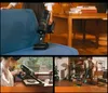 A collage of three images showing a cordless vacuum cleaner in different settings: on a sofa, on a table, and being used on a floor. Podgląd zdjęcia produktu