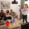 Relaxdays Popcorntüten, 50er Set, gestreift, Retro-Optik, Produktbild-Vorschau 3