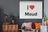 MuchoWow® Wandteppich Wandbehang Ich liebe - Maud - Mädchen Produktbild-Vorschau 5