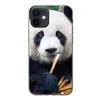 MuchoWow® Handyhülle Schutzhülle Hülle für iPhone 12 Panda Produktbild-Vorschau 1