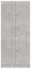 vidaXL Bücherschrank Betongrau 82,5x30,5x185,5 cm Produktbild-Vorschau 5