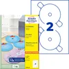 Avery Zweckform L7676-25, CD-Etiketten SuperSize, A4, ? 117 Produktbild-Vorschau 1