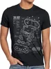 style3 SNES Controller Blaupause Herren T-Shirt 16-Bit Produktbild-Vorschau 1